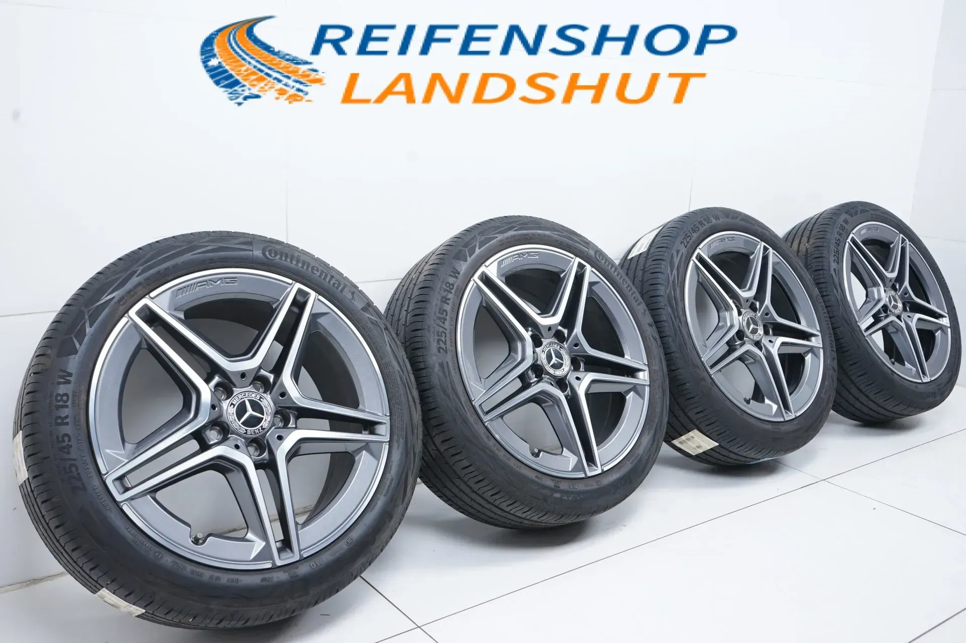 Mercedes A-Klasse W177 CLA C118 TOP 18Zoll AMG Alufelgen Sommerreifen 225 45 R18 - Bild 1