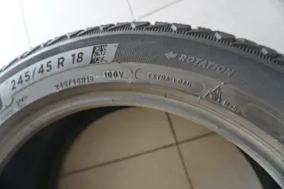 1 X 245 45 R18 100V Winterreifen Michelin Pilot Alpin 5 2018 6mm - Bild 3