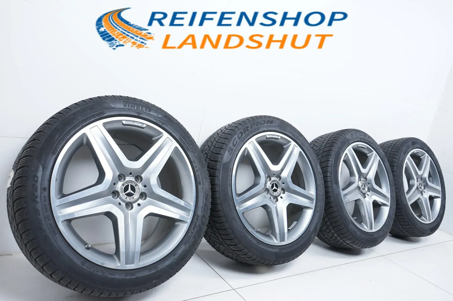 Original Mercedes ML GLE W166 20 Zoll AMG Alufelgen Winterreifen Winterräder 265 45 R20 - Bild 1