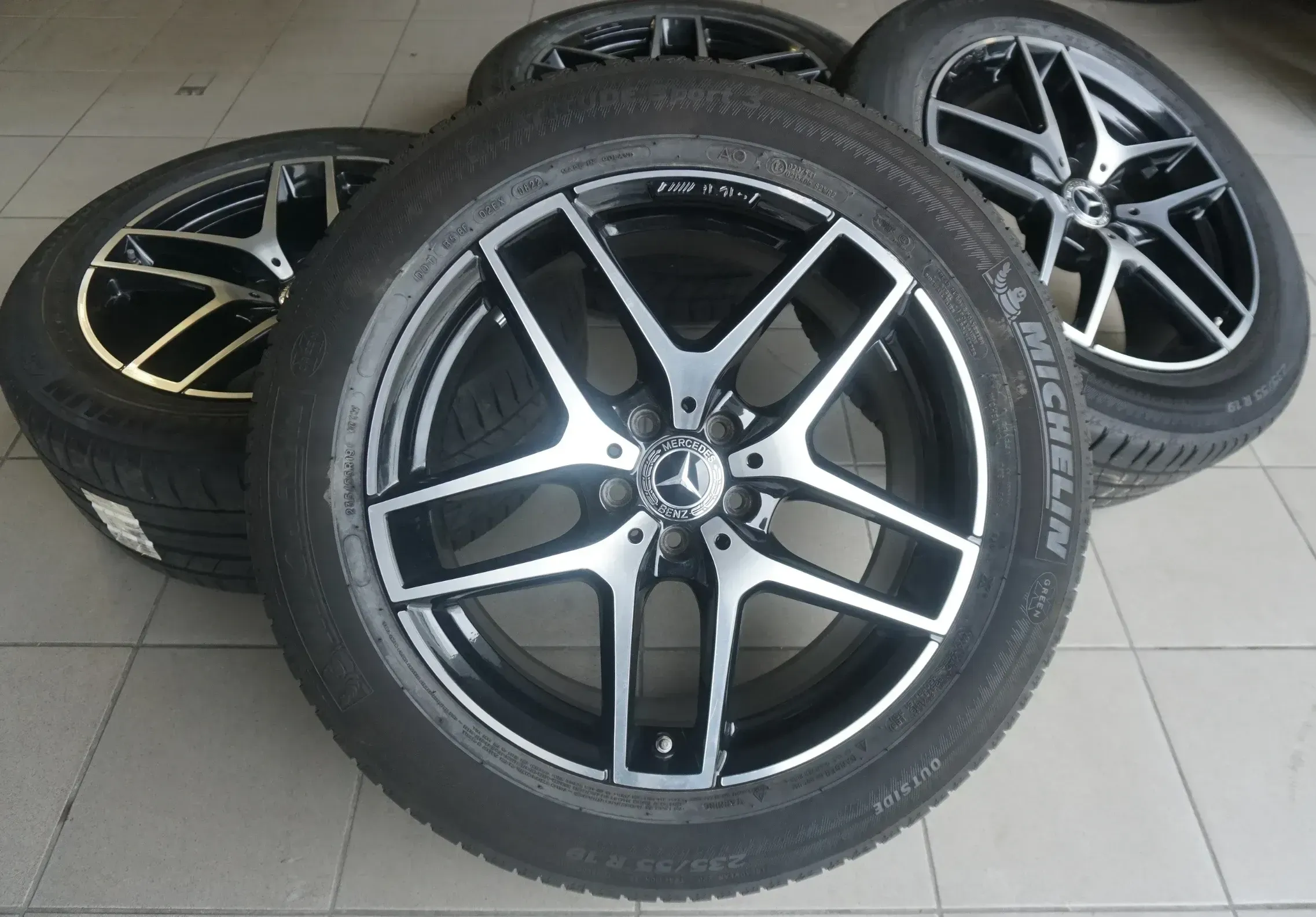 Original Mercedes GLC X253 W253 C253 TOP 19 Zoll AMG Alufelgen Sommerräder Sommerreifen 235 55 255 50 R19 7mm - Bild 1